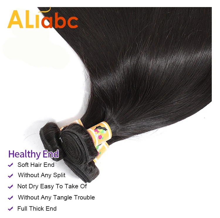 Aliabc пряди с закрытием бразильские пучки прямых и волнистых волос с закрытием человеческие волосы пряди с закрытием наращивание волос
