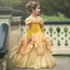 Vestido de princesa para niñas, Vestidos infantiles para niñas, traje de disfraz amarillo, vestido de lujo, Fairy Beauty, fiesta de Halloween ► Foto 3/6