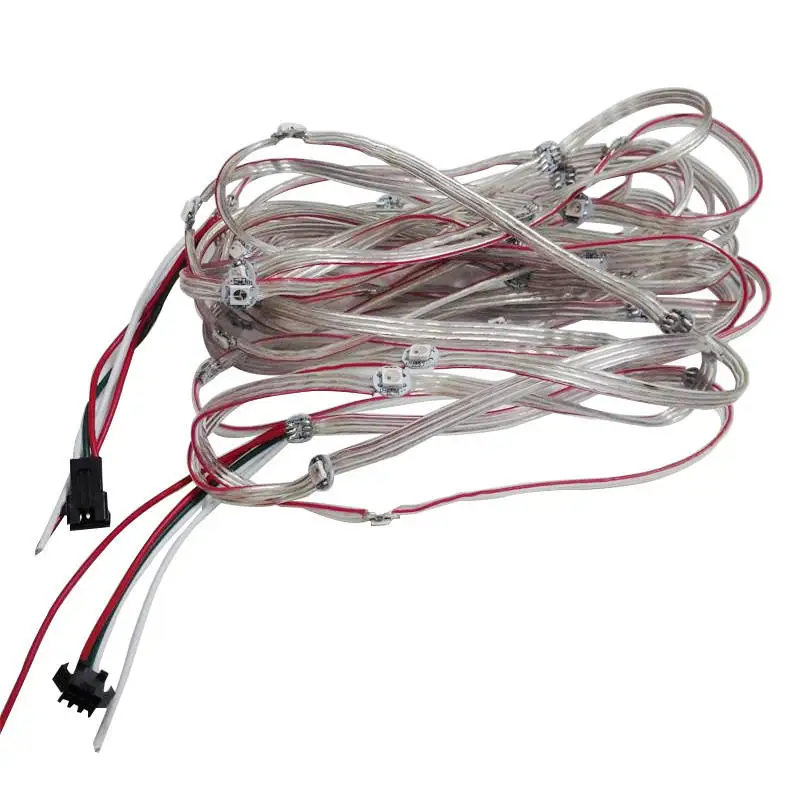

DC5V 5M WS2812 5050 SMD RGB 3 Pins LED Module Strip Light with Female Male Connector For Home Indoor Decoration