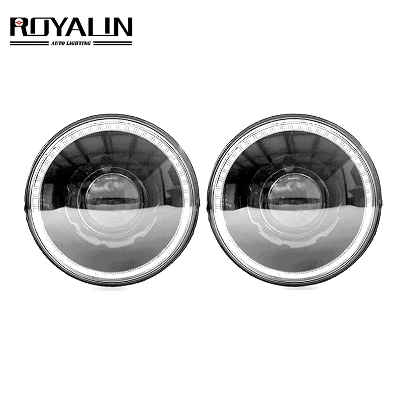 ROYALIN 7 &quotдля 07-15 Jeep Wrangler JK фары без ошибок с автомобильными DRL Hi/Lo Q5 Биксеноновые