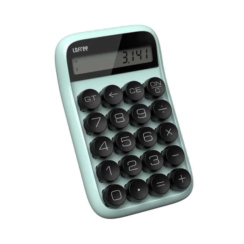 Xiaomi Lofree калькулятор портативный 20 клавиш многофункциональный цифровой жк-калькулятор для обучения студентов - Цвет: Синий