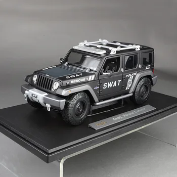 

Wrangler Swat 1:18 Diecast Model Cars Decorations Home Static Simulation Metal Car Miniatures Voiture Mini Car Collection Toys
