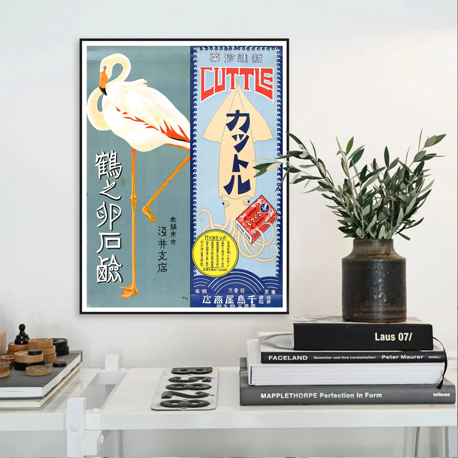 Японский плакат реклама в Taisho период холст живопись винтажные крафт постеры