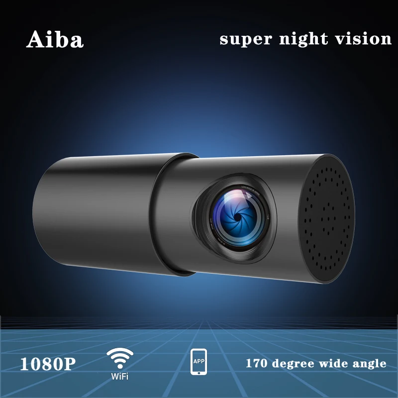 Aiba A10 Dash Cam Wi-Fi APP 1080P HD G-сенсор ночного видения Видеорегистратор Автомобильная камера Рекордер 24-часовой парковочный монитор Автомобильный видеорегистратор Камера