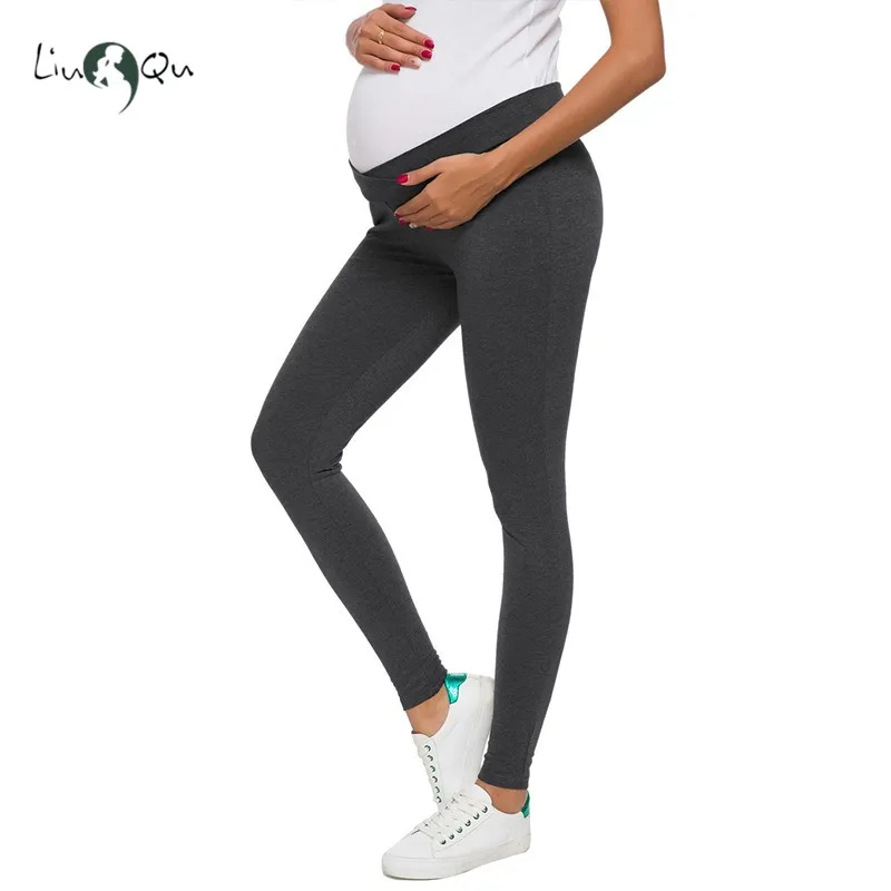 Женские штаны для беременных, полная длина, французский Терри, тайный крой, леггинсы для живота, Mama Shaping, серия для беременных, укороченные штаны для йоги