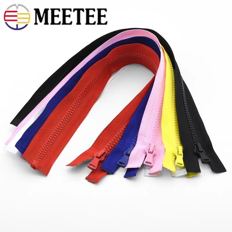 Meetee 5 шт. 5# разъемная застежка-молния смолаы 30/40/55/60/70/80/90 см зубы Размеры открыть хвост для пуховик рюкзак Чемодан DIY аксессуары ZA007
