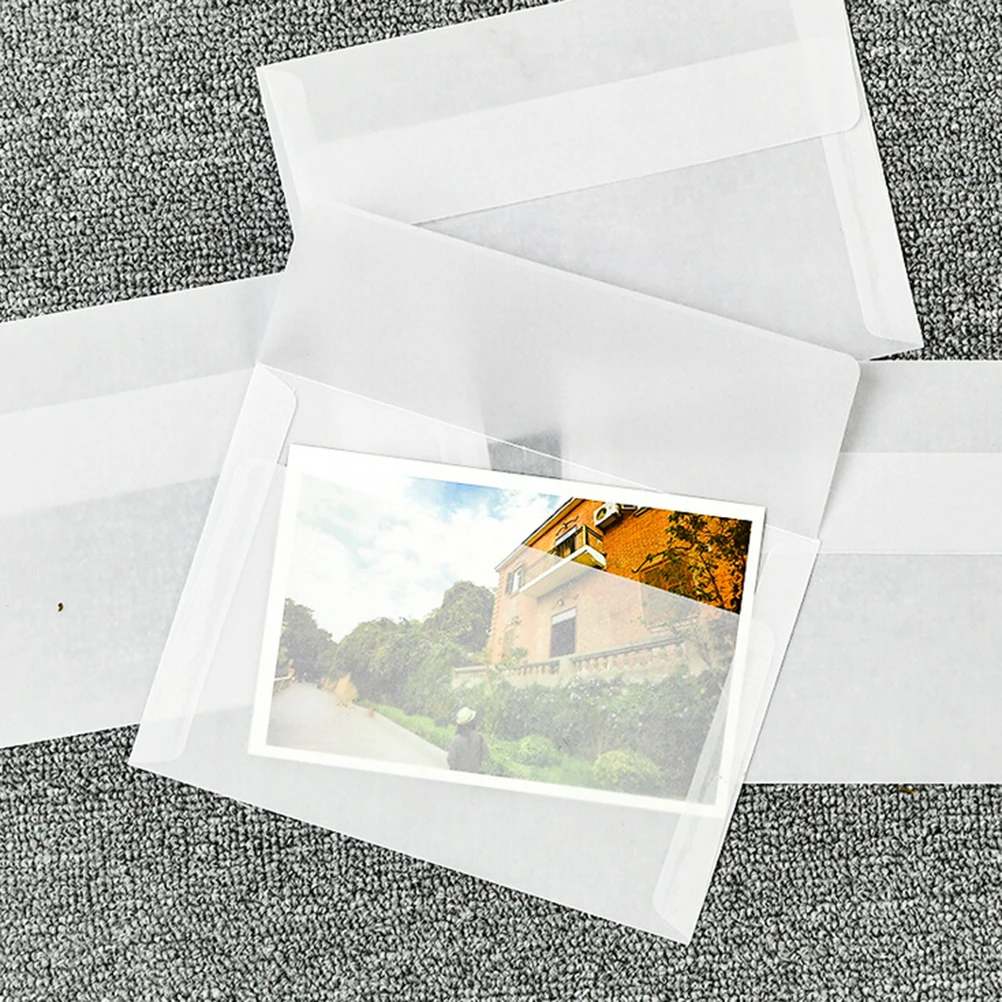 17.5*12.5cm 10pcs/lot Korea Vintage Blank Translucent Vellum Envelopes DIY Multifunction Lovely Fashion Gift