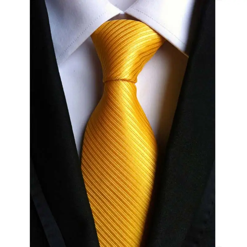 63Color Men's Ties Silk Neck Ties 8cm Jacquard Stripes Solid Dot Classic Necktie For Men Formal Business Wedding Party Gift - Цвет: YU-G47