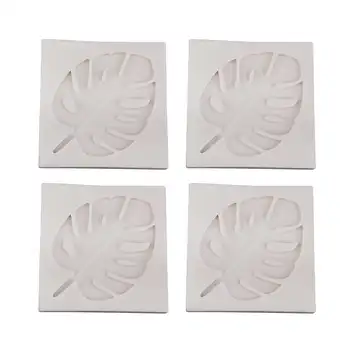 

4PCS DIY Fondant Molding Tool for Leaf Silicone Cake Mold Resin Casting Craft Fondant Modeling Tool Ideal Tool Supplies