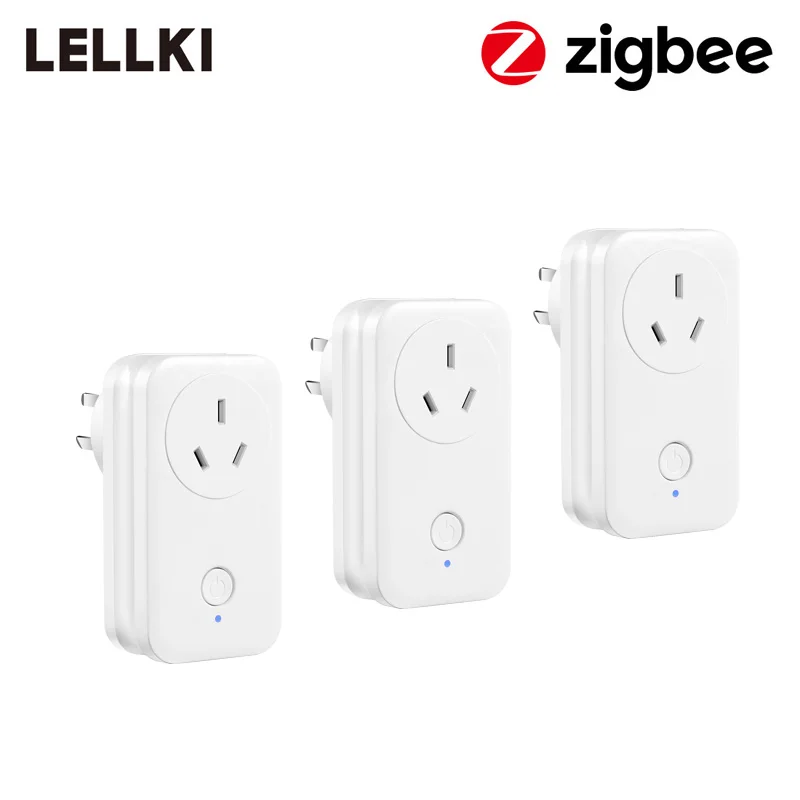 Zigbee 3,0 умная розетка AU белый беспроводные переключатели управления таймер разъем 10A для Philips Hue SmartThings Echo plus - Тип: AU Socket  3 pieces