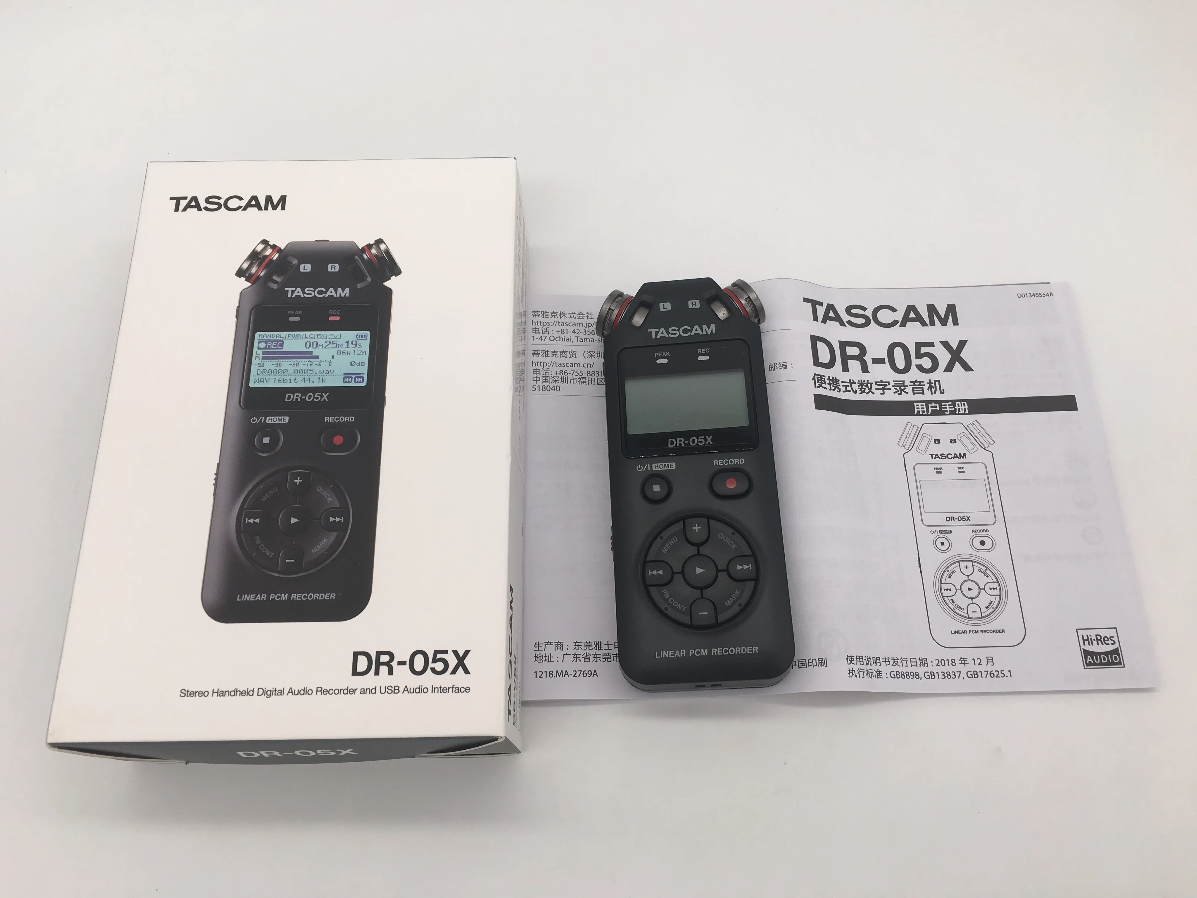TASCAM DR-05X обновленная версия DR-05 портативный цифровой диктофон линейный PCM рекордер Запись голоса