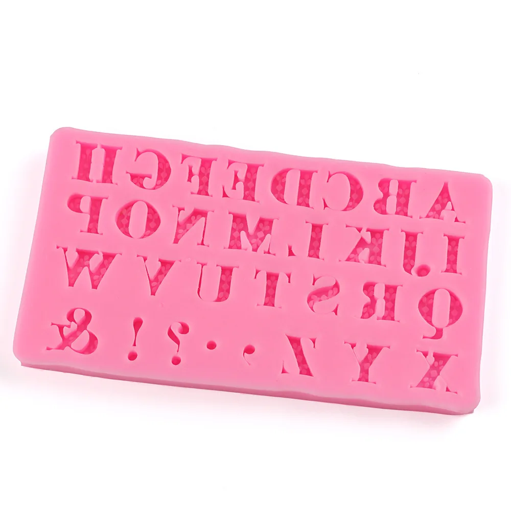

Silicone Cake Mold Pattern Letters, Symbols Cake Decoration Fondant Baking Tools Cake Decoration Accessories