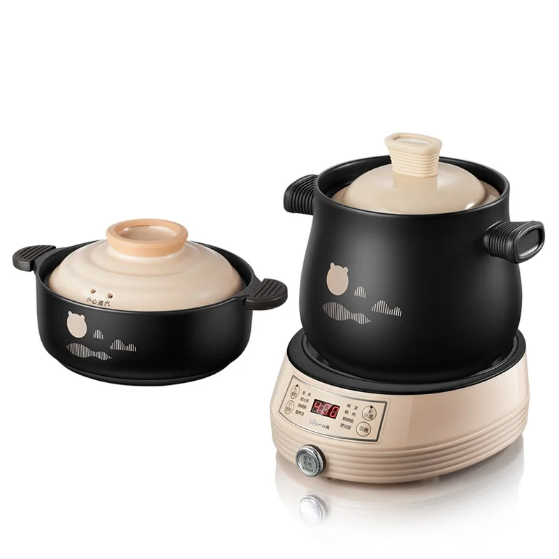 Casseruola Elettrica 220V Pentola Per Stufato Per Cucina Di Casa Elettrodomestici Cucina In Ceramica Per Uso Domestico Fornello A Vapore Lento Facile 