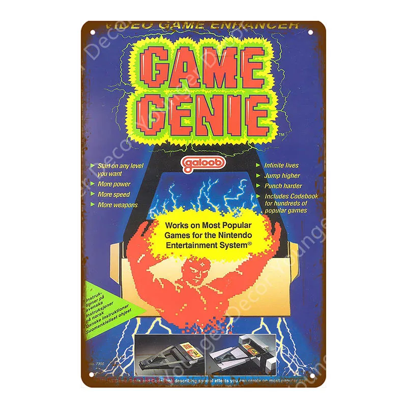 Игровой игровой плакат геймер, настенные наклейки, винтажная художественная роспись, доска для детской комнаты, игровой центр, домашний декор, металлические знаки