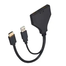 Séparateur d'écran vidéo un à deux, compatible HDMI, prend en charge l'affichage 3D simultané