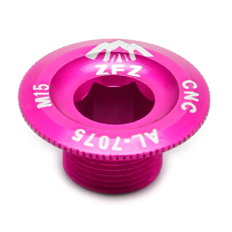 Шатун для горного велосипеда крышка шатуна винты M15 Алюминий MTB Аксессуары стоматологические винты съёмной пластины винт оси - Цвет: Розовый