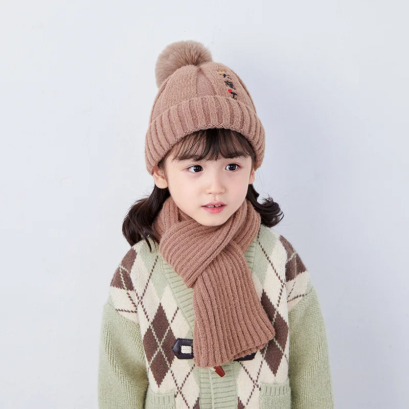 Doitbest/от 2 до 6 лет; Детские шапочки; комплекты из 2 предметов с китайским персонажем Феи; зимняя шапка для мальчиков и девочек; комплект с шарфом