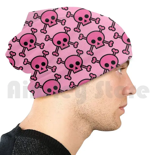 Pink Skull And Crossbones Emo Girl 