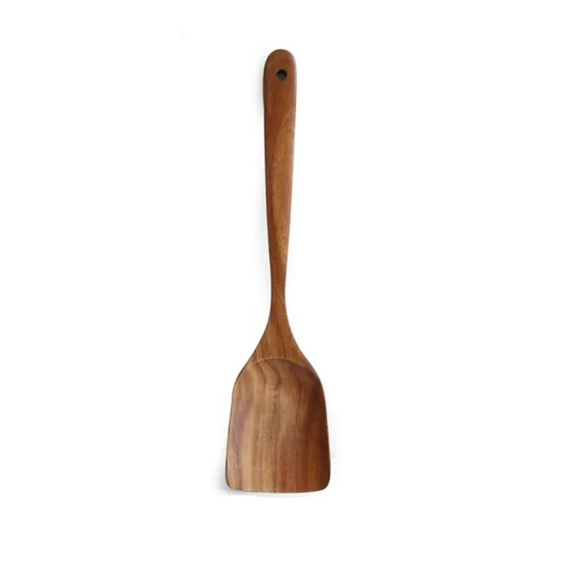 1 шт., инструмент для приготовления пищи, ложки из твердой древесины, кухонная утварь, лопаточка для шеф-повара, инструмент - Цвет: Wooden Spatula