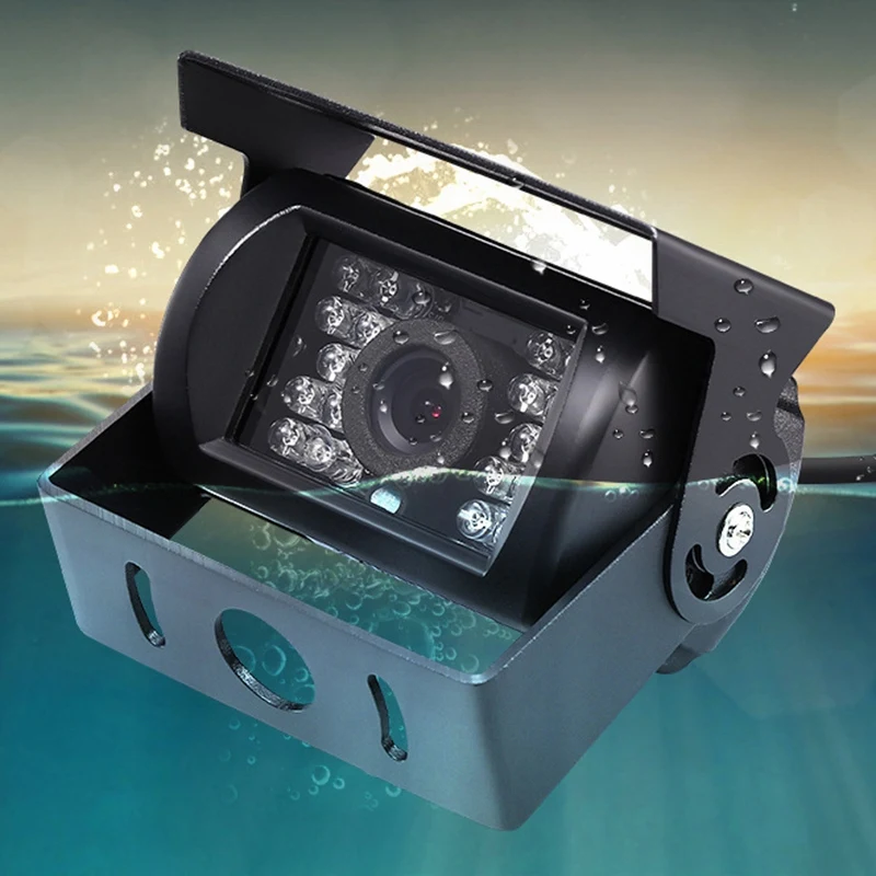 Обновление 700Tvl Ccd 18 ИК-светодиодов Реверсивный Камера 12/24V для Кара