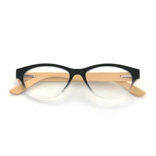 Gudzws синие световые лучи блокирующие очки для чтения анти синяя усталость Натуральные Бамбуковые ножки с пластиковой рамкой Классический Прямоугольник Reade