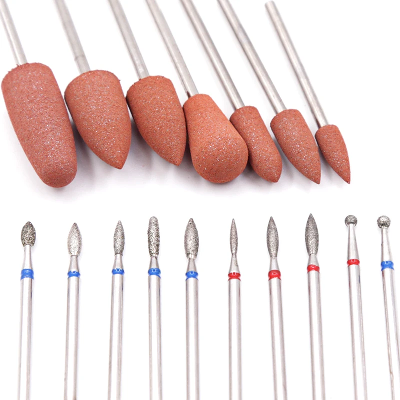 

7PCS Silicon Nail Drill Ceramic Set Electric Diamond Cutter for Manicure Set Diamond Cutter for Nail Milling Cutter for Pedicure