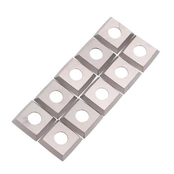 

10 Pcs Square 4 Inch Radius Carbide Insert Cutter for Woodworking Turning Tools 15mm