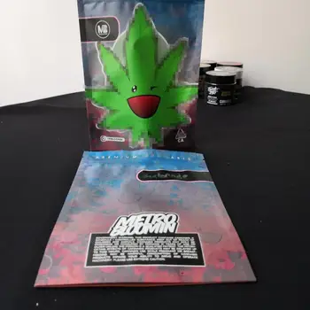 

Metro Bloomin Mylar Childproof Bags 420 Packaging Connected Cookies Bag Stand Up Dry Herb Flowers