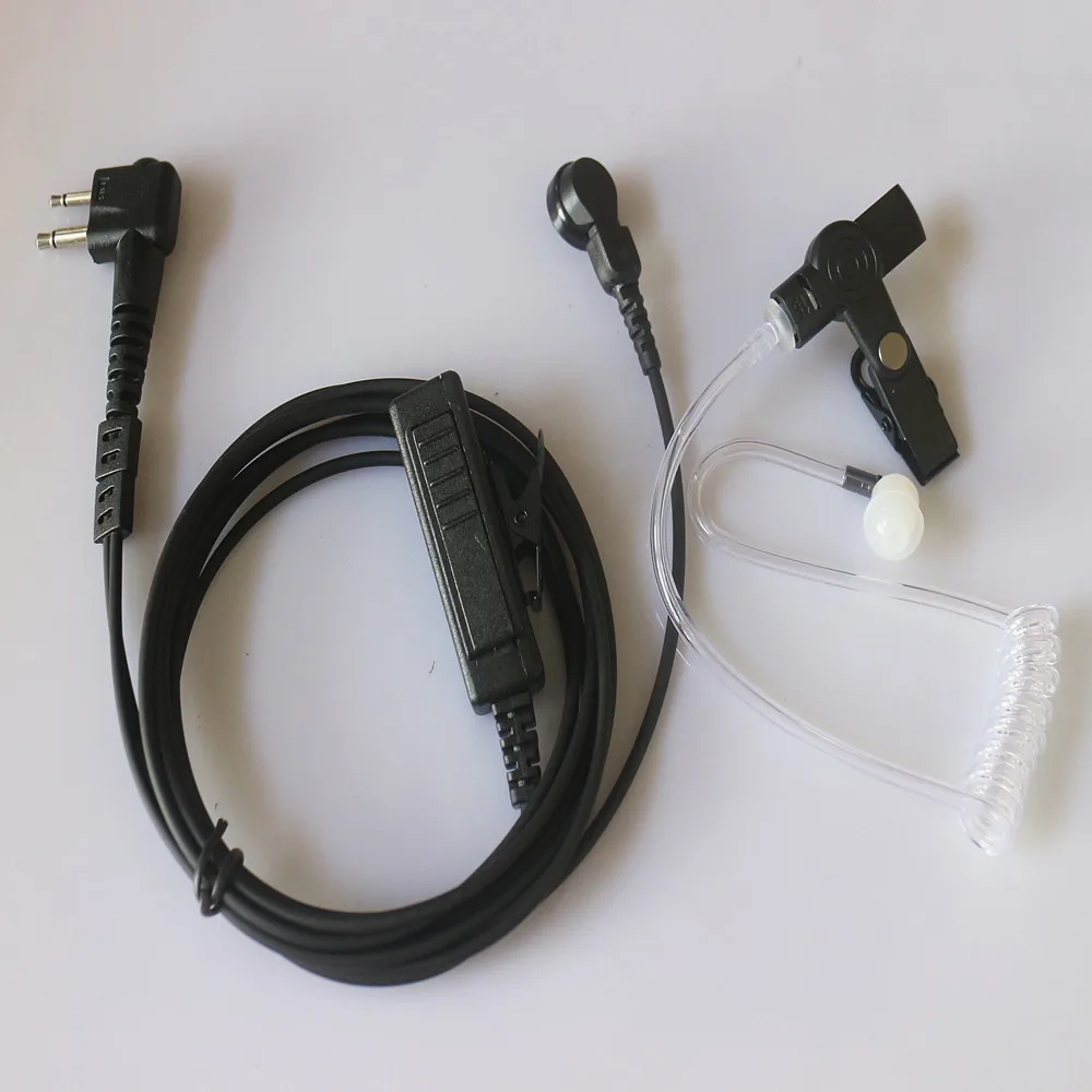 2pin гарнитура для охраны наушник воздуха Акустическая W/PTT для HYT Hytera TC500 TC508 TC580 TC610 2 двухстороннее радио