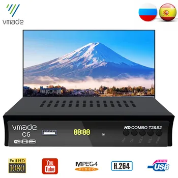 

DVB-T2 DVB-S2 Free Digital Terrestrial Satellite TV Receiver 2 in 1 Combo IPTV Bisskey Youtube Cccam Europe H.264 HD 1080P Dolby