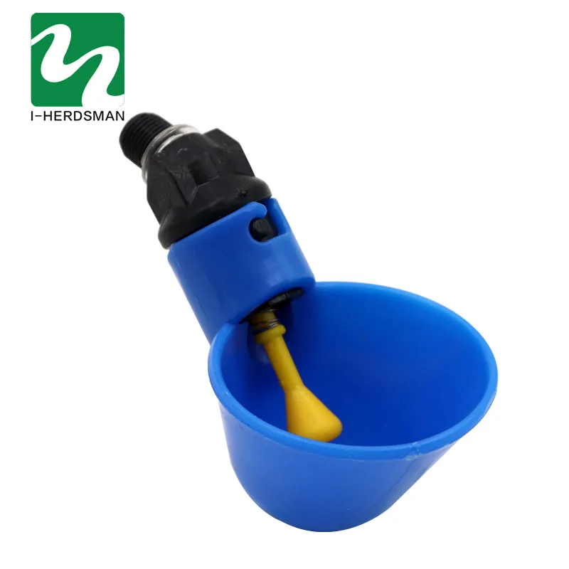 100 Pcs Red Automatic Drinking Cups Chicken Waterer Quail Nipple Drinker Thread Drinker Water Bowl Newest