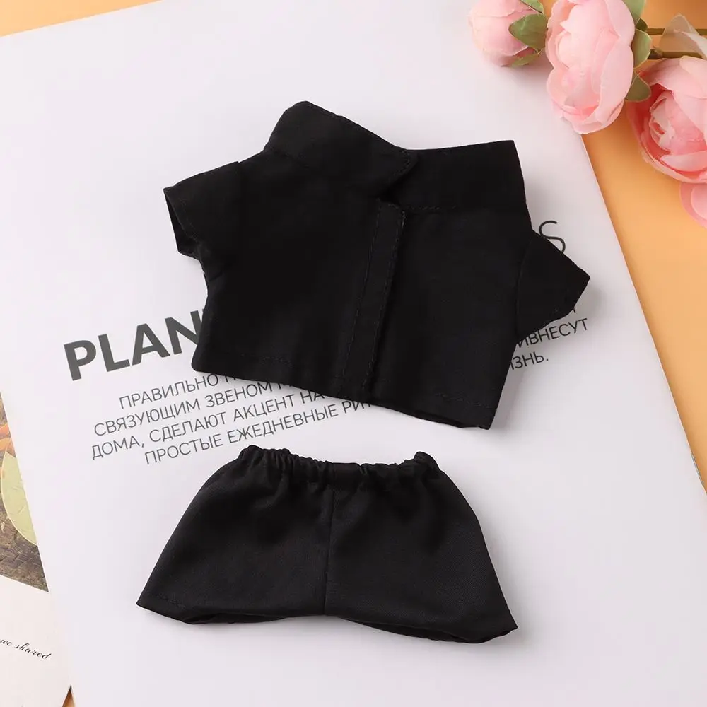 1PC Doll Shirt Pants 20 cm Doll Clothes Black White Cute Mini Clothes Dress Up Game Toys Accessories Kids Gift barbie doll clothes doll clothes doll clothes accessories doll accessories