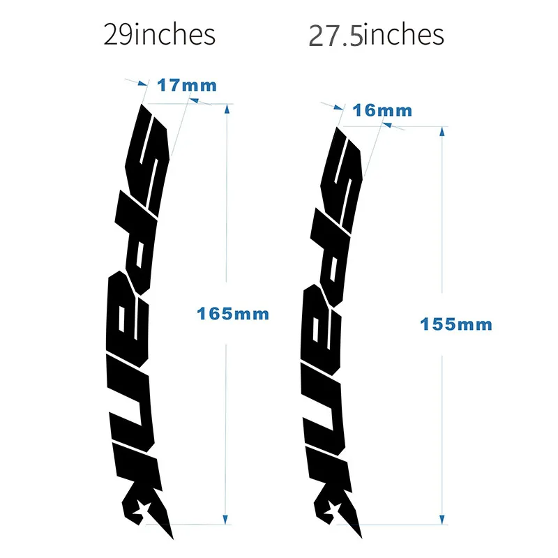 spank SPIKE RACE wheel set stickers 