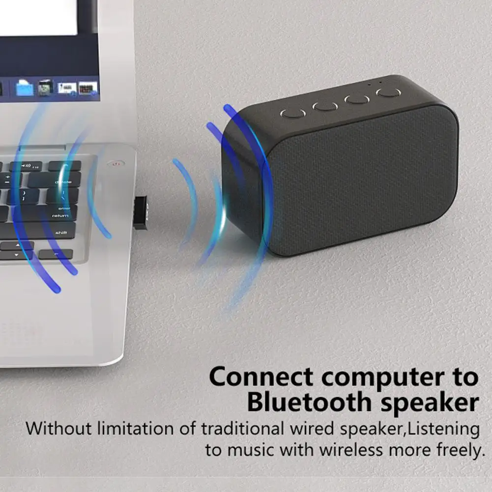 USB беспроводной адаптер Bluetooth 5,0 компьютерный аудио Bluetooth адаптер запуска высокого качества ключ для ПК ноутбука компьютера
