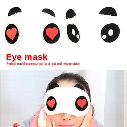 1 шт. маска для сна для путешествий с изображением панды, с повязкой на глаза, рождественский подарок, белая черная маска для сна