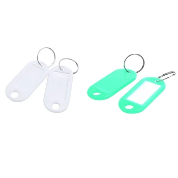 

Key Ring Tags(100Pcs White&100Pcs Green)