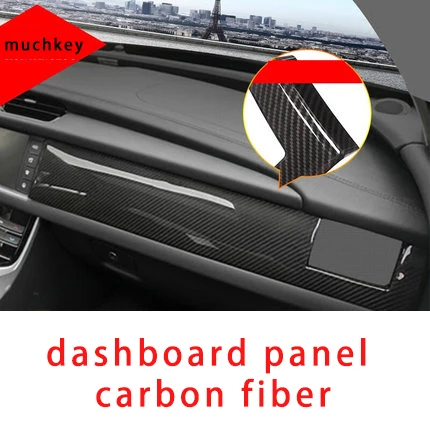 dashboard panel Для Jaguar XF XFL панель приборной панели декоративная накладка из углеволокна Отделка 1 шт - Цвет: dashboard panel