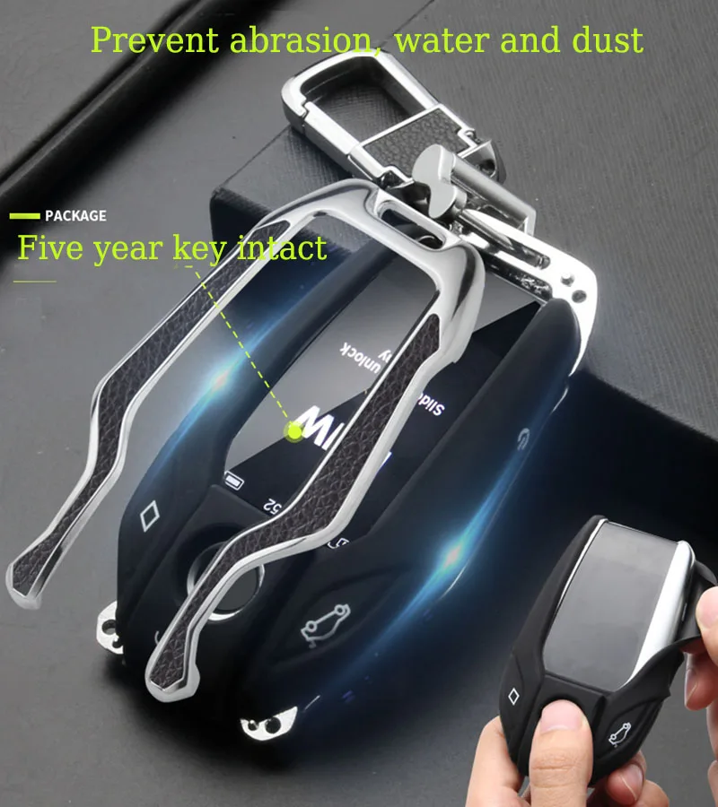 Copertura-Della-Cassa-Chiave-dell-automobile-Completamente-Chiave-Borsette-Chiave-A-Distanza-Protector-per-BMW-Serie.jpg Cover chiate/telecomando per BMW Serie 7 740 6 Serie GT 5 Serie 530i X3 Tasto del Display - Copertura Della Cassa Chiave dell automobile Completamente Chiave Borsette Chiave A Distanza Protector per BMW Serie