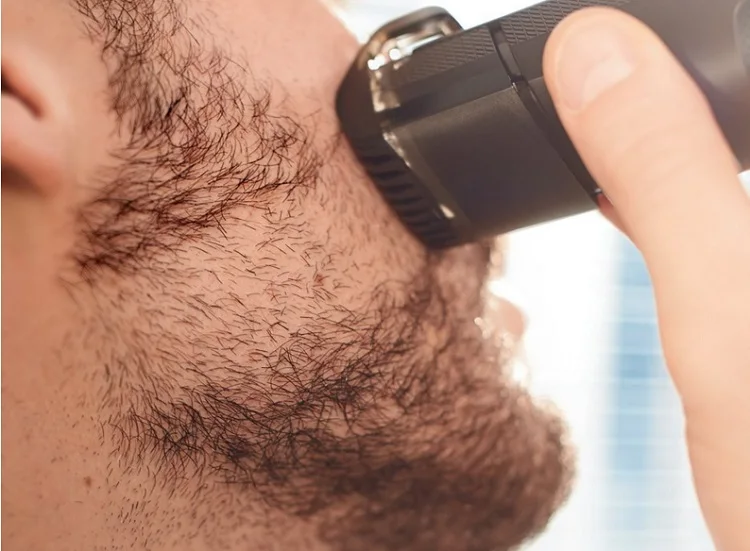 Профессиональный вакуумный триммер для бороды для мужчин, тример для волос, инструмент для формирования усов для лица, Электрический станок для бритья, 0,5-18 мм