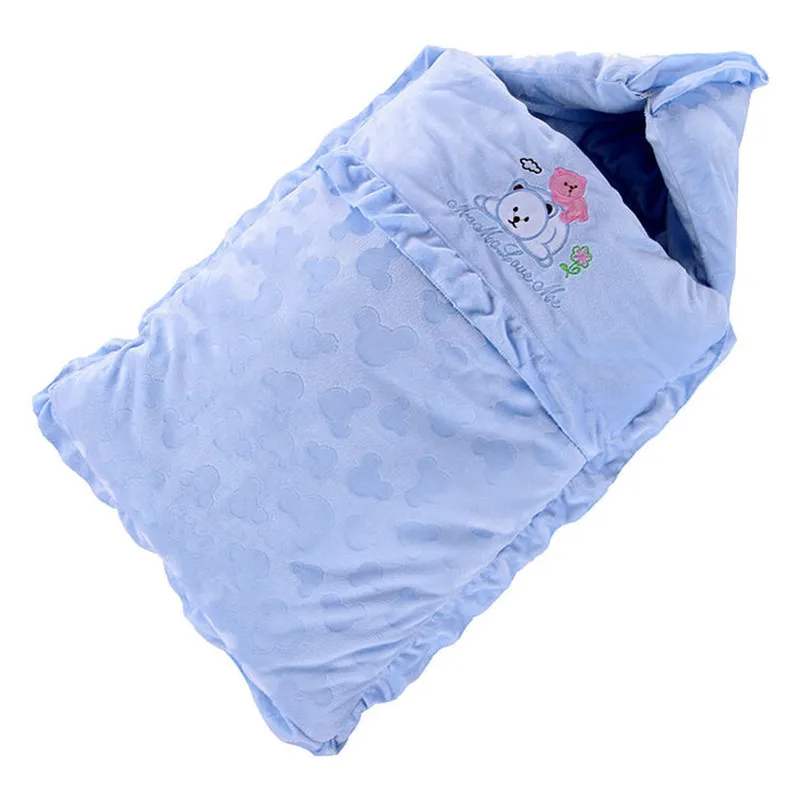 

Autumn and winter models velvet thick baby sleeping bag newborn hold baby anti-kick is dual-use baby supplies WJH75