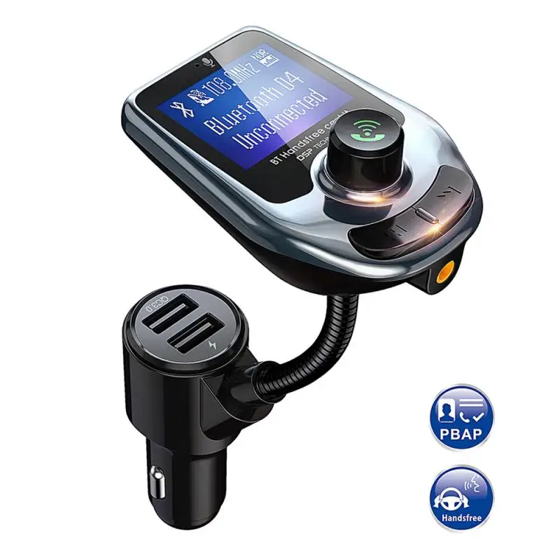 Автомобильный Bluetooth fm-передатчик QC3.0, быстрая зарядка 5,0, MP3 музыкальный плеер, автомобильные аксессуары, автомобильный адаптер для хранения радио