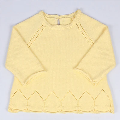 Свитер для маленьких девочек; сезон осень-зима; детский трикотажный пуловер для мальчиков; свитер с рисунком рождественской елки; вязаный свитер; детская одежда - Цвет: yellow