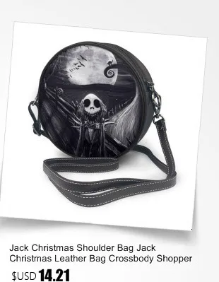 Рождественская сумка Jack, рождественские сумки с верхней ручкой, кожаная сумка-тоут с принтом, женские сумки с принтом