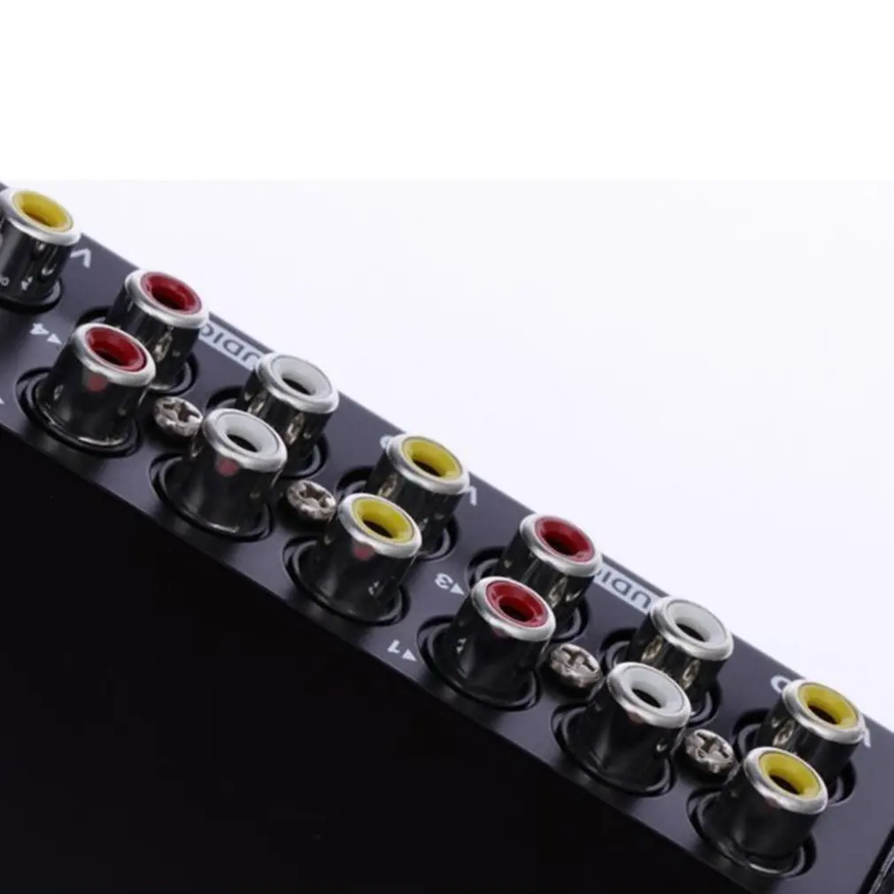 4 в 1 выход Композитный Av Переключатель Rca коммутатор коробка видео L/R аудио селектор легкая установка и управление