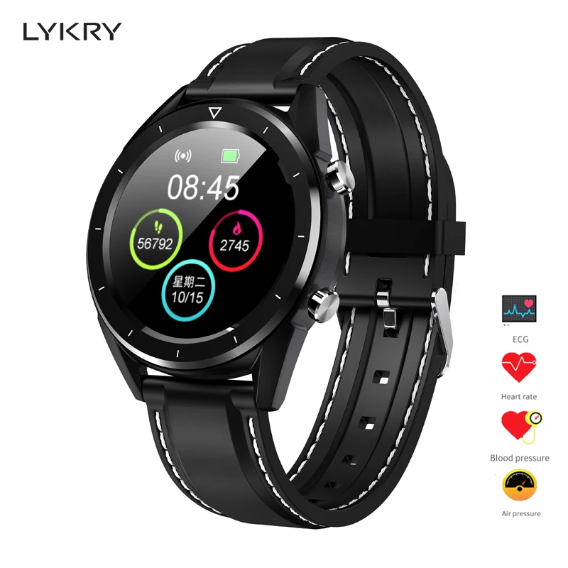 

LYKRY DT28 ECG Smart Watch Blood Pressure Measurement Health Wristband Bluetooth Watches IP68 Waterproof Intelligent Bracelet
