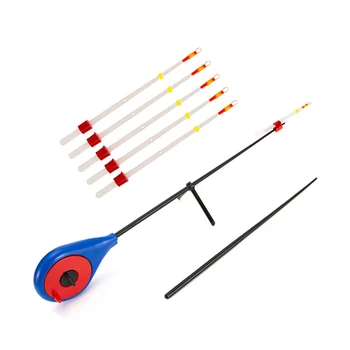 BIG PROMO ❤️ Mini Ice Fishing Rod ultra-light ABS pole tip portable fishing trackle accessories blue/yellow For outdoor winter - discount item 29% OFF Sports & Entertainment