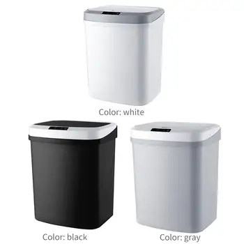 

15L Electric Large Capacity Smart Garbage Bin Smart Trash Can Automatic Creative Induction Dustbin Waste Bins