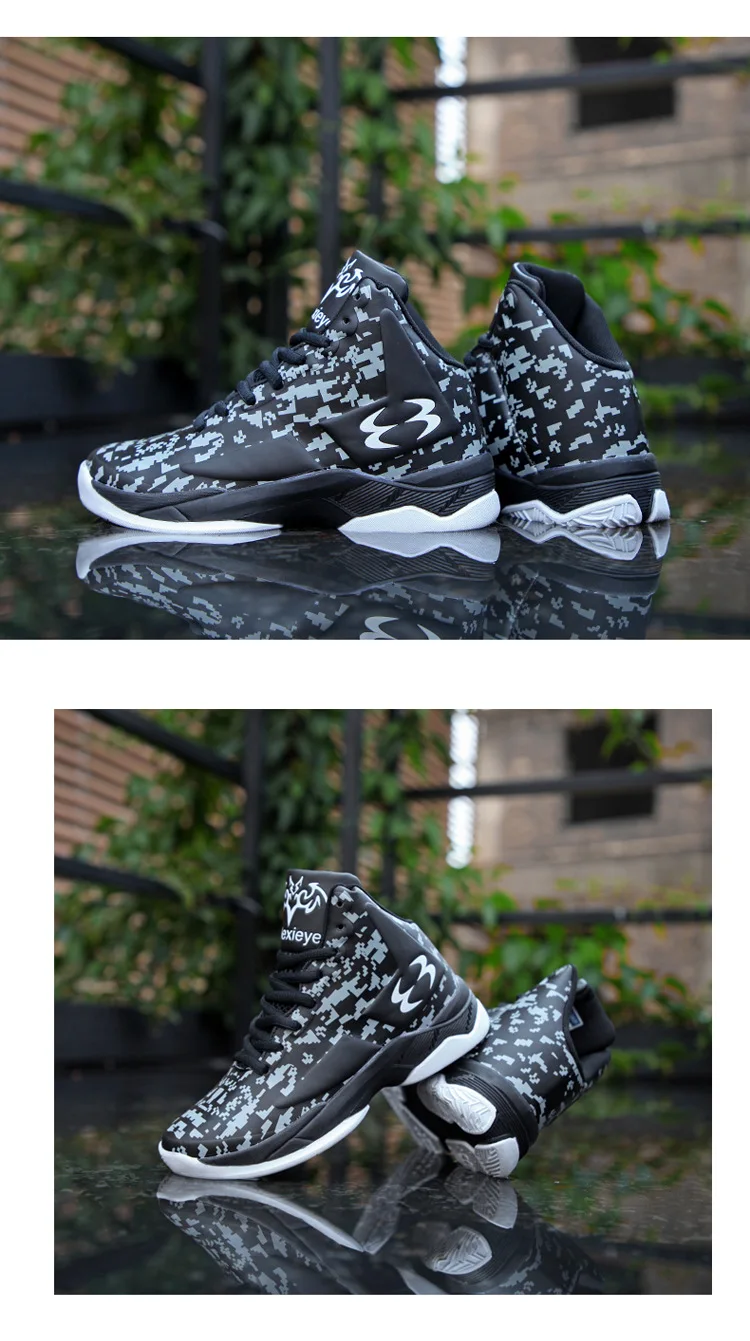 Трансграничной демпфирования носки Детская одежда больших размеров для мальчиков, с высоким берцем, мандаринка Баскетбольная обувь молодых студента Мода Спорт на открытом воздухе C