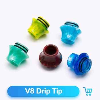 

Quartz Banger 2pcs/lot 810 Drip Tip Epoxy Resin Mouthpieces for V8 V12 Tank Vape Atomizer Vaporizer E Cigarette Accessories