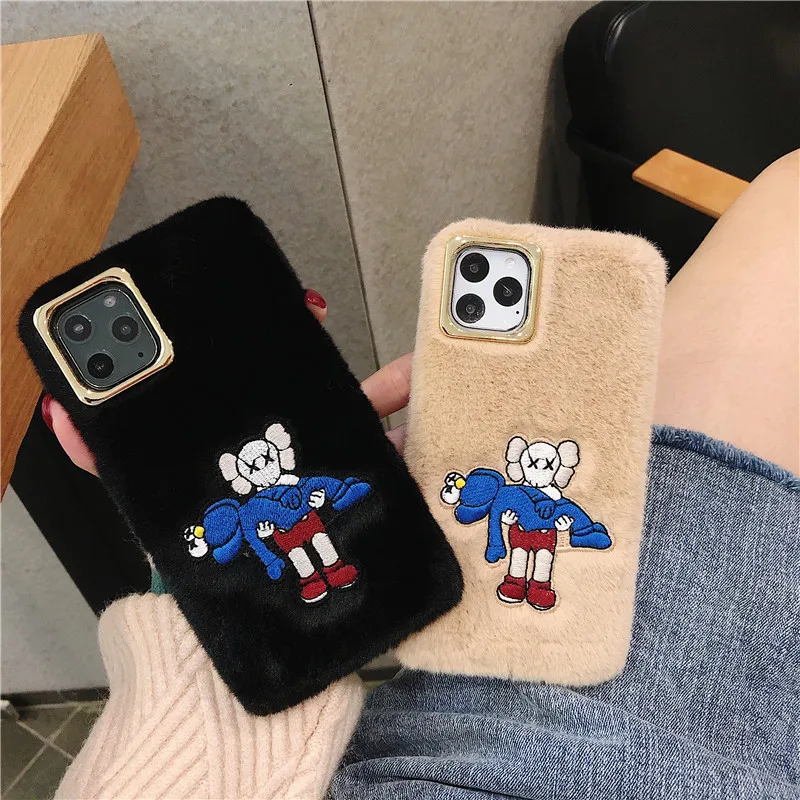 Embroidery fur case for iphone 11pro max (40)